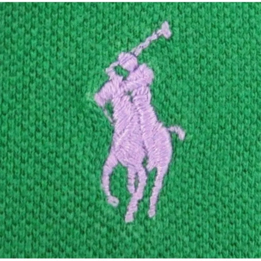 Polo Ralph Lauren Shirt Mens 3XB Big Green Short Sleeve Cotton Pique Purple Pony